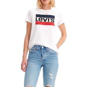 Levi's dames t-shirt The Perfect Tee, Sportswear Logo White, S