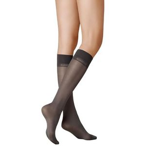 KUNERT Dames satijnen look 40 KSD kniekous, carbon, 35/38, carbon