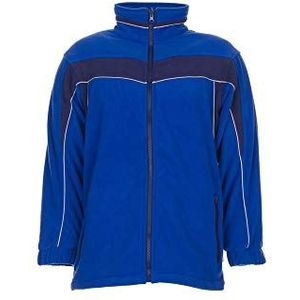 Planam fleece jack Plaline, maat M, korenblauw/marine/meerkleurig, 2561048