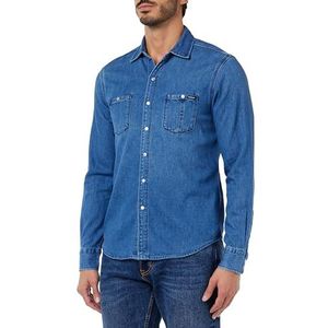 Replay Jeanshemd voor heren, 009, medium blue, M