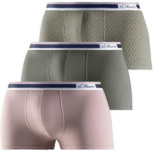 s.Oliver Boxershorts  navy / olijfgroen / oudroze / wit