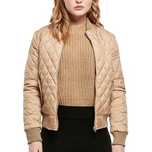 Urban Classics Dames dames diamant quilt nylon jas, Union Beige, L