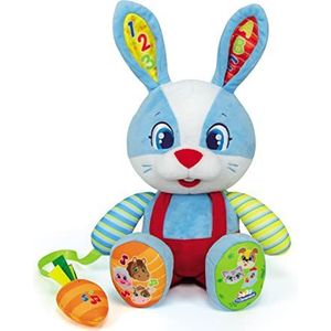 Clementoni - Valentijnsdag, het parlanchino-konijn, interactief pluche dier voor baby's vanaf 10 maanden, Spaans (55320)