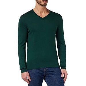 Hackett London Heren katoen kasjmier V trui trui, Grn Topiary, XXL