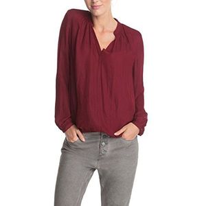 Esprit Regular Fit blouse voor dames met manchetten