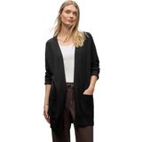 Street One Dames Open Cosy vest in Zwart, in size: 34