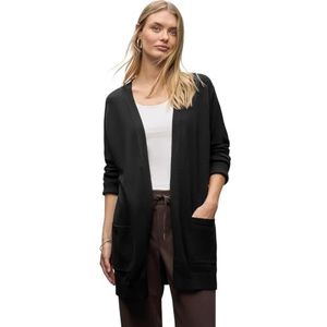 Street One - Open Cosy Vest - Zwart - Dames
