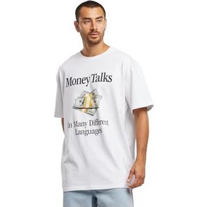 Mister Tee Upscale - Money Talks Oversize Heren T-shirt - Wit