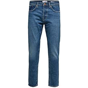 SELECTED HOMME Male Slim Fit Jeans Mid-Wash, blauw (medium blue denim), 28W x 32L