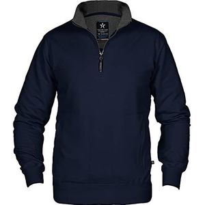 Texstar SW14 Unisex Crew T-hals sweatshirt, maat L, marine