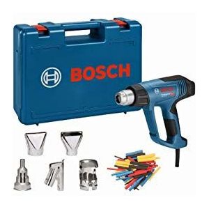 Bosch Professional heteluchtpistool GHG 23-66 (2300 watt, temperatuurbereik 50-650 °C, incl. display, 2 mondstukken, in draagtas)