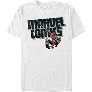 Marvel Heren Comics T-Shirt, Kleur: wit, S