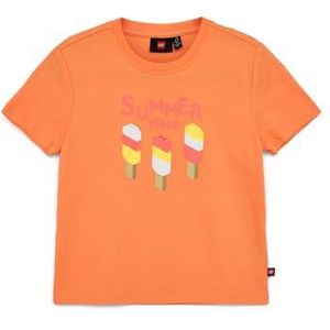 LEGO T-shirt voor jongens, Peach Oranje, 110 cm