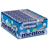 Mentos Mint Chewy Dragee – grootverpakking met 40 rollen (38g/14 stuks per rol), mint smaak, verfrist je adem