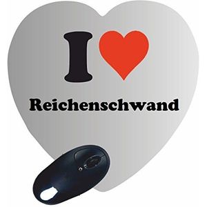Exclusief cadeau-idee: Heart Mouse Pad"I Love Reichenschwand" een geweldig cadeau dat uit het hart komt - antislip muismat - kerstcadeau