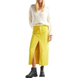 United Colors of Benetton Damesrok 41uld0045, geel, 27, Geel, 27