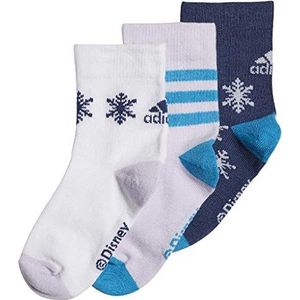 Adidas Froz Crew S 3Pp sokken, unisex kinderen, Indtec/White/Matpur, L