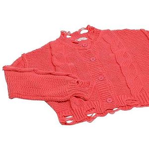 gaya Dames enkele rij gebreide cardigan koraal XS/S, koraalrood, XS