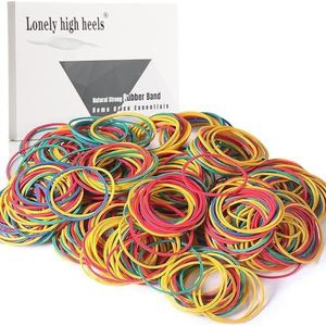 500 Stks Gekleurde Elastiekjes - Bestandsmap Elastische Banden voor School, Thuis, Kantoorbenodigdheden, Industriële Ambachten, DIY - 38 Grootte - Dikke Sterke Rekbare Stationair