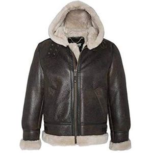Schott NYC Leren herenjas, bruin, M