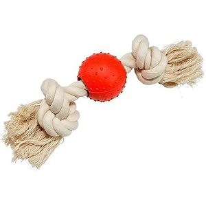 Love Story Speelgoed rubberen bal op touw D5 x H 25 cm rood