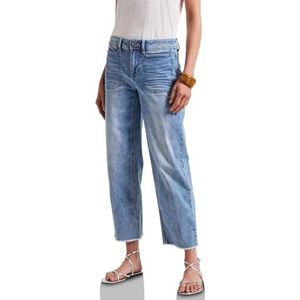 Street One Dames Straight Legs jeans in Blauw, in size: 26