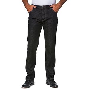 JP 1880 Heren grote maten Menswear L-8XL Traveller-jeans, elastische band, tot maat 70/35 7282, zwart, 60