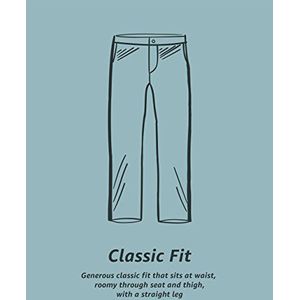 Amazon Essentials Classic-fit rimpelbestendige geplooide chino-broek voor heren ,Beige (Steen) ,34W / 28L