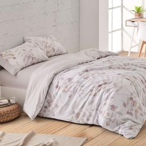 Burrito Blanco | Flanellen dekbedovertrekken | 180 cm breed bed (+ beschikbare maten) | Design 574 | kleur terracotta (180 x 190/200 cm)