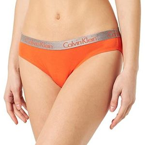 Calvin Klein - Radiant Cotton Bikini Slip - Dames Ondergoed - Zwart - Medium Rise - 95% Katoen, 5% Elastaan - Stretch Katoen Jersey - Maat S, Push Pop Perzik, L