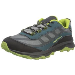 Merrell Uniseks kinderen Moab Speed Low WTRPF wandelschoenen, 34 EU, Deep Green Black, 31 EU