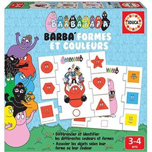 Educa - Barba'vormen en kleuren. Leer kleuren en vormen met Barbapapa. Educatieve spelletjes voor kinderen van 3 tot 4 jaar. Ref. 19060
