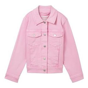 TOM TAILOR Basic regular fit jeansjack voor meisjes en kinderen, 35247 - Fresh Summertime Pink, 104/110 cm