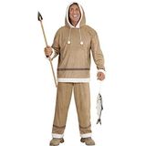 Widmann 05561 Eskimo-kostuum voor volwassenen, bovendeel met capuchon en broek, maat S