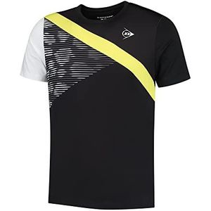 Dunlop Heren Game Tee 3 Tennis Shirt, Zwart, 3XL, zwart, 3XL