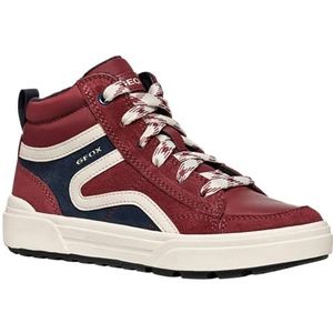 Geox J Weemble Boy A Sneaker, Rood, 32 EU