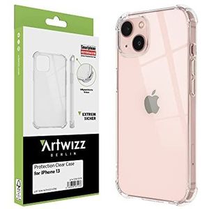 Artwizz Protection Case compatibel met iPhone 13 - Slanke TPU beschermhoes met extra luchtgevoerde airbag hoeken - Transparant