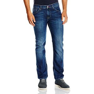 Tommy Hilfiger Denim Jeans met rechte pijpen voor heren, blauw (Hetting Worn 794), 30W x 32L