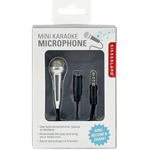 Kikkerland Mini Karaoke Microfoon-Zilver