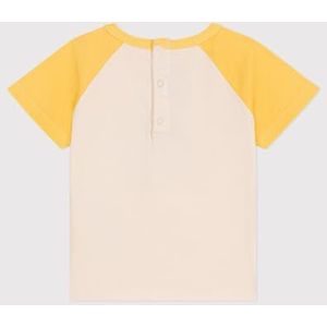 Petit Bateau T-shirt met korte mouwen voor jongens, Lawinen/gerst, 12 Maanden