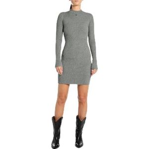 Replay Dames slim fit gebreide jurk, M08 Iron Melange, L