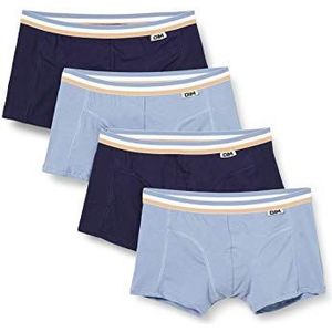 Dim Boxershorts voor heren, EcoDim katoen, stretch, mode en comfort, 4 stuks, Artic Blauw/Denimblauw/Artic Blue/Denim Blauw, XL