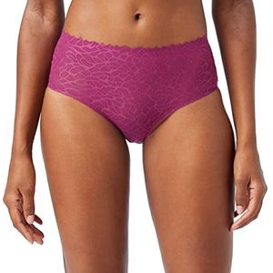 Sloggi Dames Zero Feel Lace 2.0 High Waist ondergoed, wijn (00YN), S