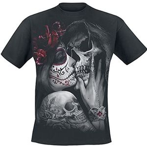 Spiral Heren Tshirt DEAD KISS Zwart