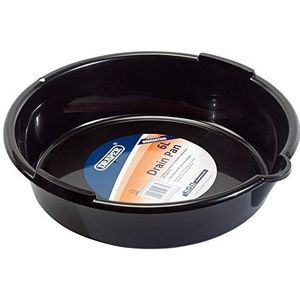 Draper 6L Olie/Vloeistof Afvoerpan | 380mm Diameter | UV Stabilisator Druppelbak | Anti-Splash Lip | 15086
