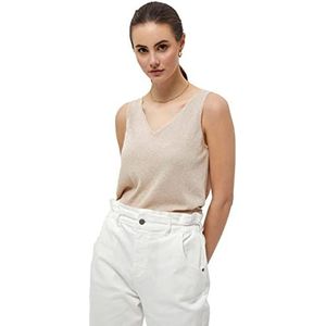Minus - Carli - Top - Goud - Mouwloos - Metallic Gebreid