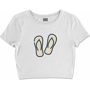 Bona Basics, Digitaal bedrukt, basic T-shirt voor dames,%100 katoen, wit, casual, damestops, maat: S, Wit, S kort