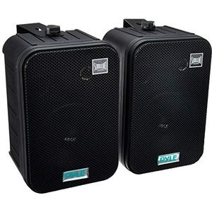 PYLE PDWR50B luidspreker - luidsprekers (AC, Wandmontage, Bedraad, Terminal, 30-22000 Hz, Zwart)