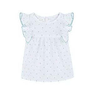 Gocco Blusa Plumeti Sin Mangas Blouse voor babymeisjes, turquoise (Turquesa Suave Zw), 74cm (Fabrikant maat: 6/9)