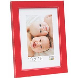 Deknudt Frames fotolijst met net, rood, hout, 24x30
